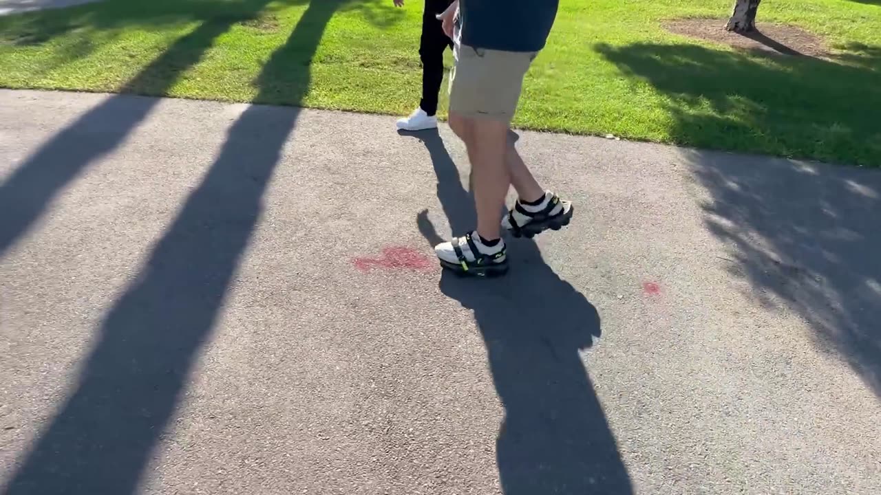 I bought the shoes that make you walk faster
