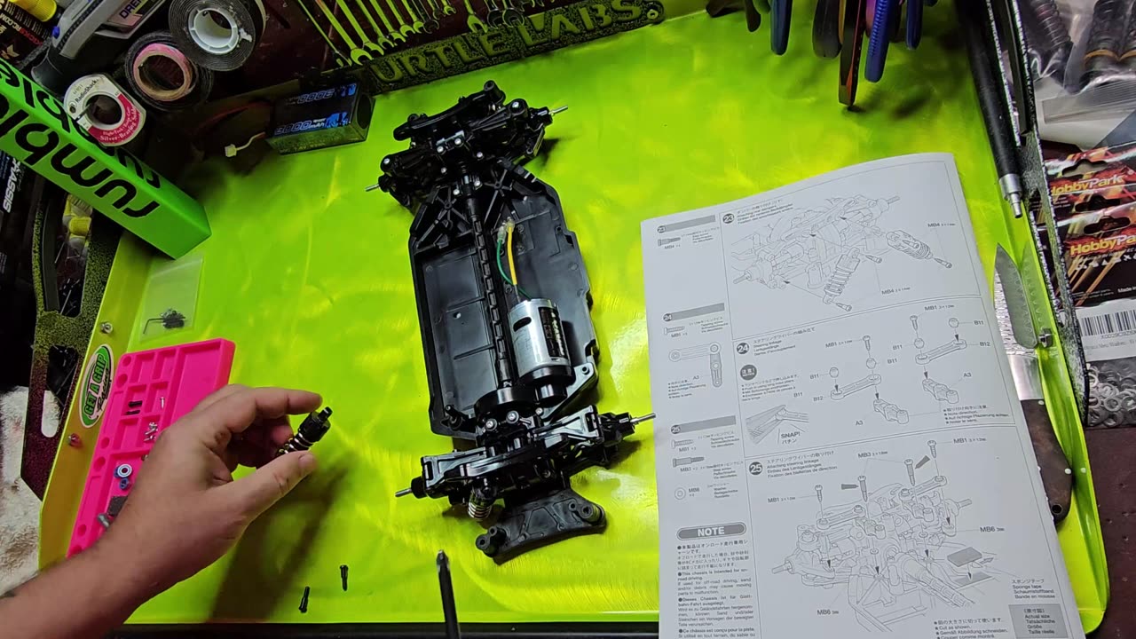 Tamiya TT-02 Alfa Romeo 155 Martini RC Touring Car Build Ep24