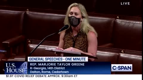 Rep. Marjorie Taylor Greene Motions to Adjourn to Stop the Massive Blue State Bailout