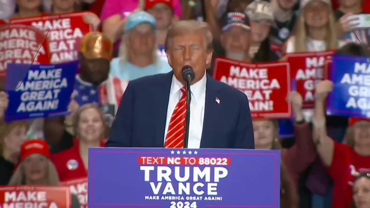 Donald Trump hosts major MAGA rally in North Carolina