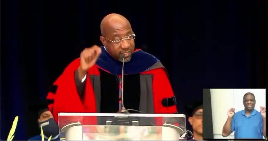 COVID 1619: Sen. Raphael Warnock Compares COVID to Slavery In College Commencement Speech