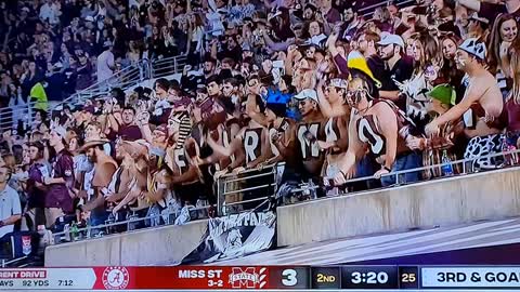Alabama 21 vs MISSISSIPPI STATE 3 4th score