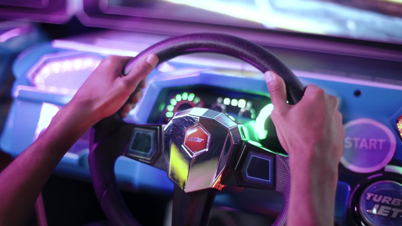 Arcade racing car simulator