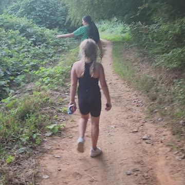 My daughter, my granddaughter walking