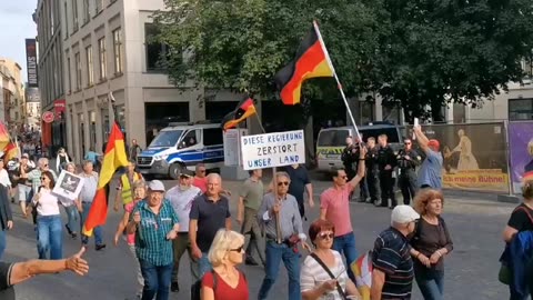 BewegungHalle am 17.Juni 2024 Tag des Volksaufstandes in DDR Halle Saale Sachsen-Anhalt