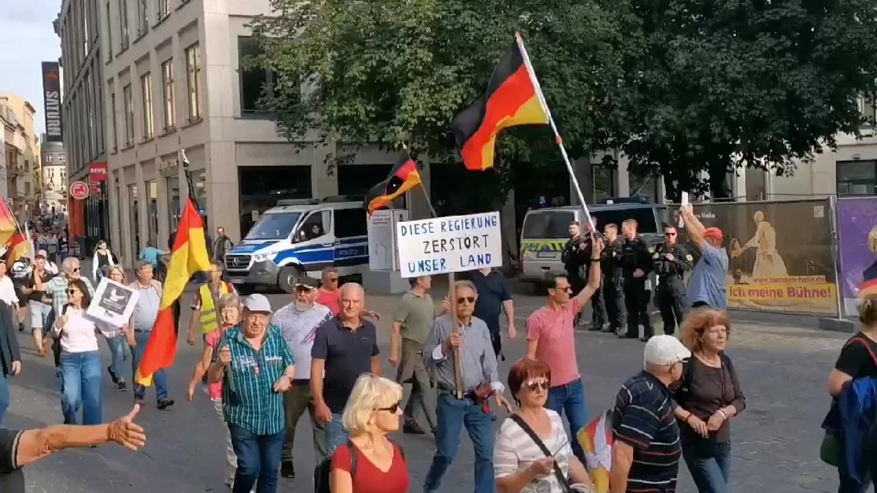 BewegungHalle am 17.Juni 2024 Tag des Volksaufstandes in DDR Halle Saale Sachsen-Anhalt