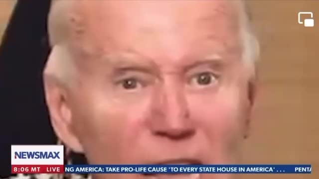 Biden goes 33 seconds without blinking once… Robot? 🤖