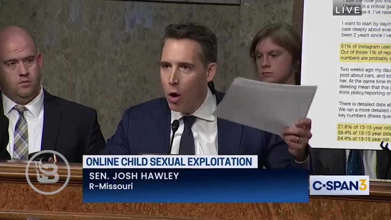 Blaze News - Josh Hawley LIGHTS UP Mark Zuckerberg, Makes Him Apologize to Parents