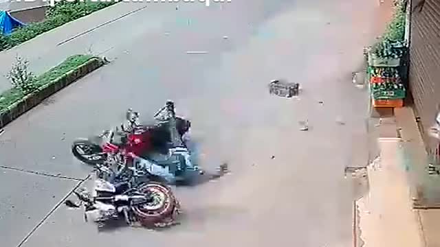 Awesome Motorcycle Accident