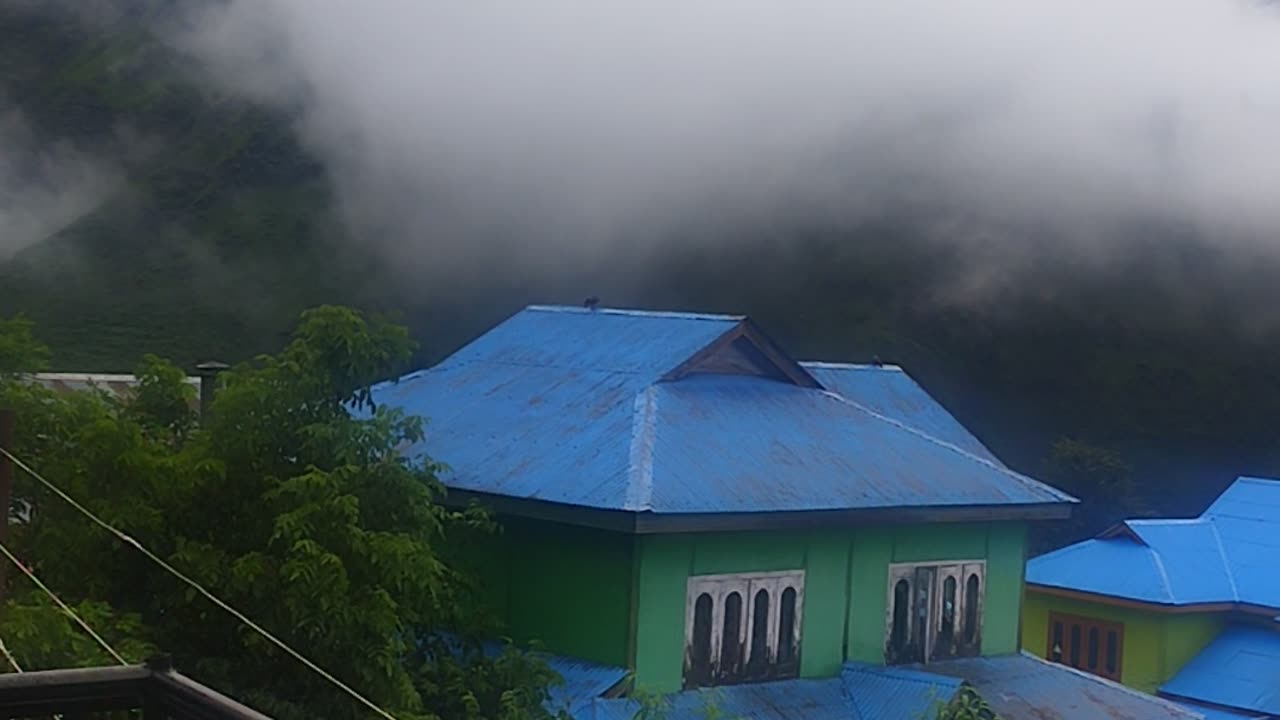 My village in moonsoon