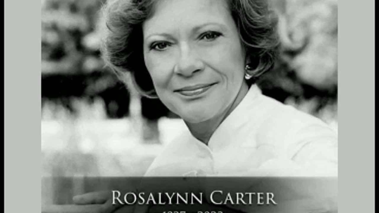 rip to Rosalynn carter first Lady of united states 11/19/23