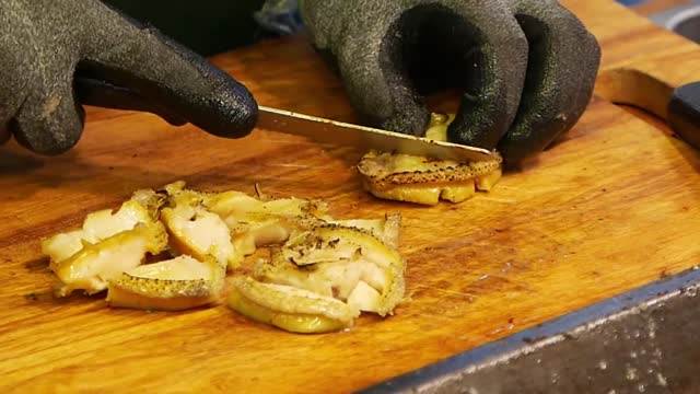 Korean Street Food - DRAGON BEARD CANDY, ROSE ICE CREAM, STEAK, ABALONE