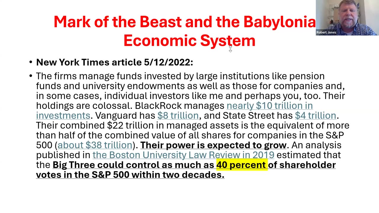 Revelation and "The Beast Economic System"