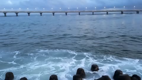 Male beach to male airport bridge