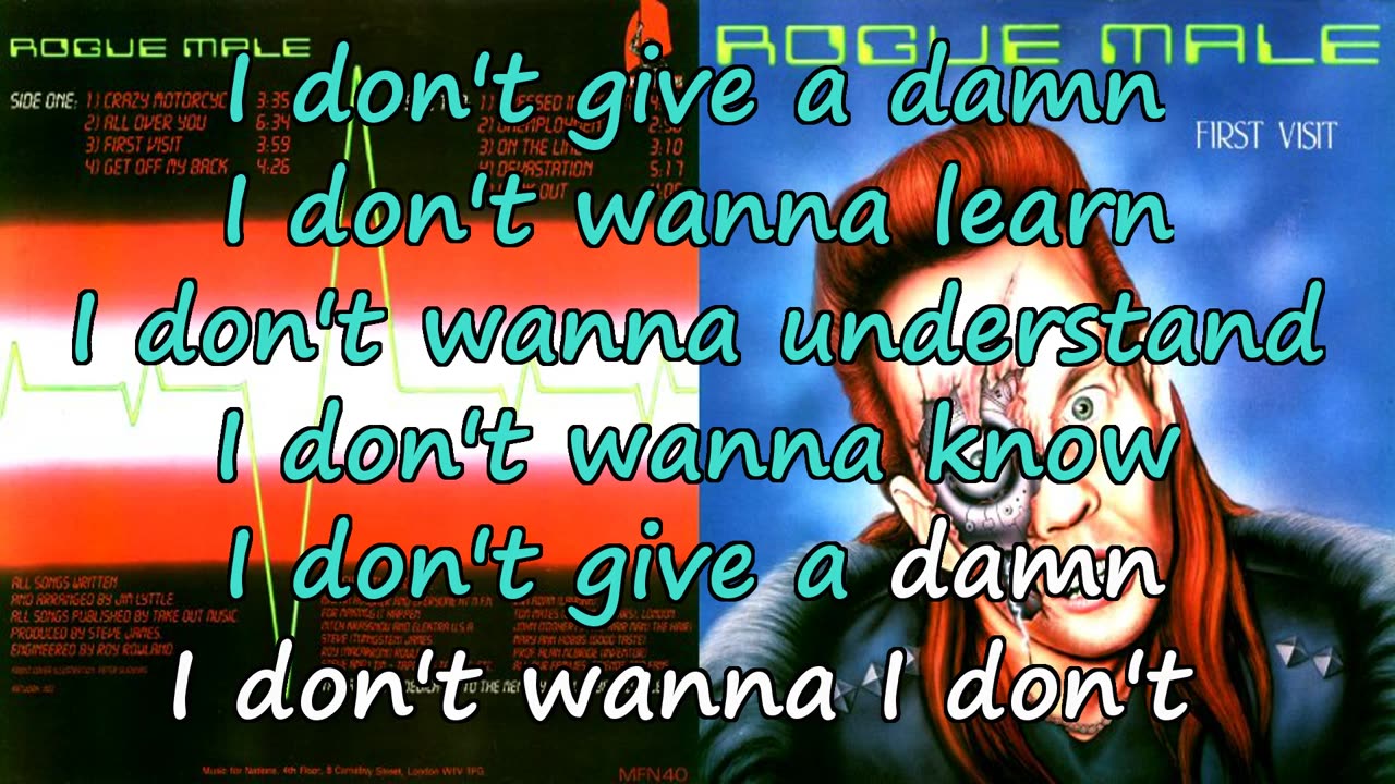 Rogue Male - Get Off My Back {here tomorrow karaoke today}