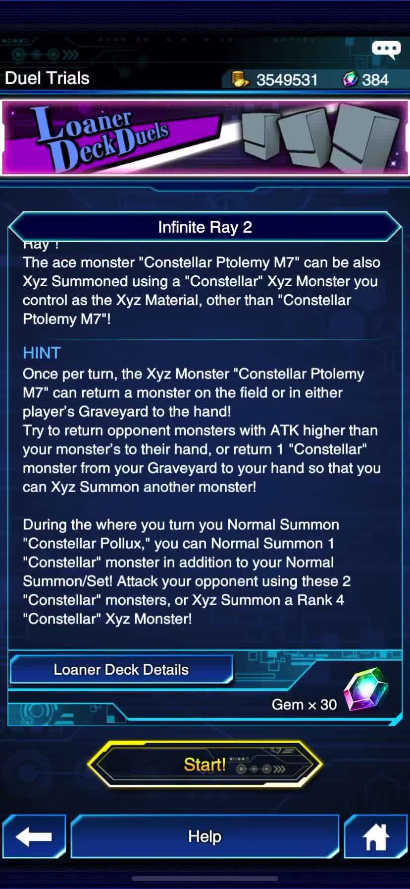 Good Xyz Constellar Deck Recipe Gameplay | Yu-Gi-Oh! Duel Links (Infinite  Constellar Loaner Deck)