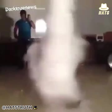 Two guys create a cyclone for fun