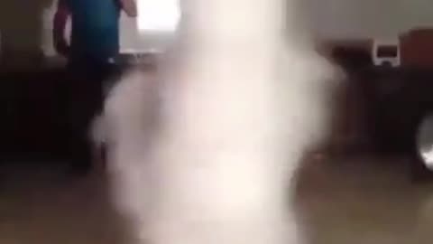 Two guys create a cyclone for fun