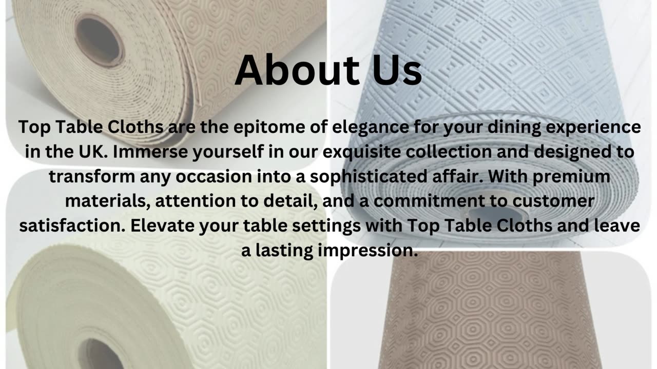 Eco-Friendly Plastic Table Cloths for UK Events