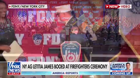 NY AG Gets Booed @ FDNY Event !