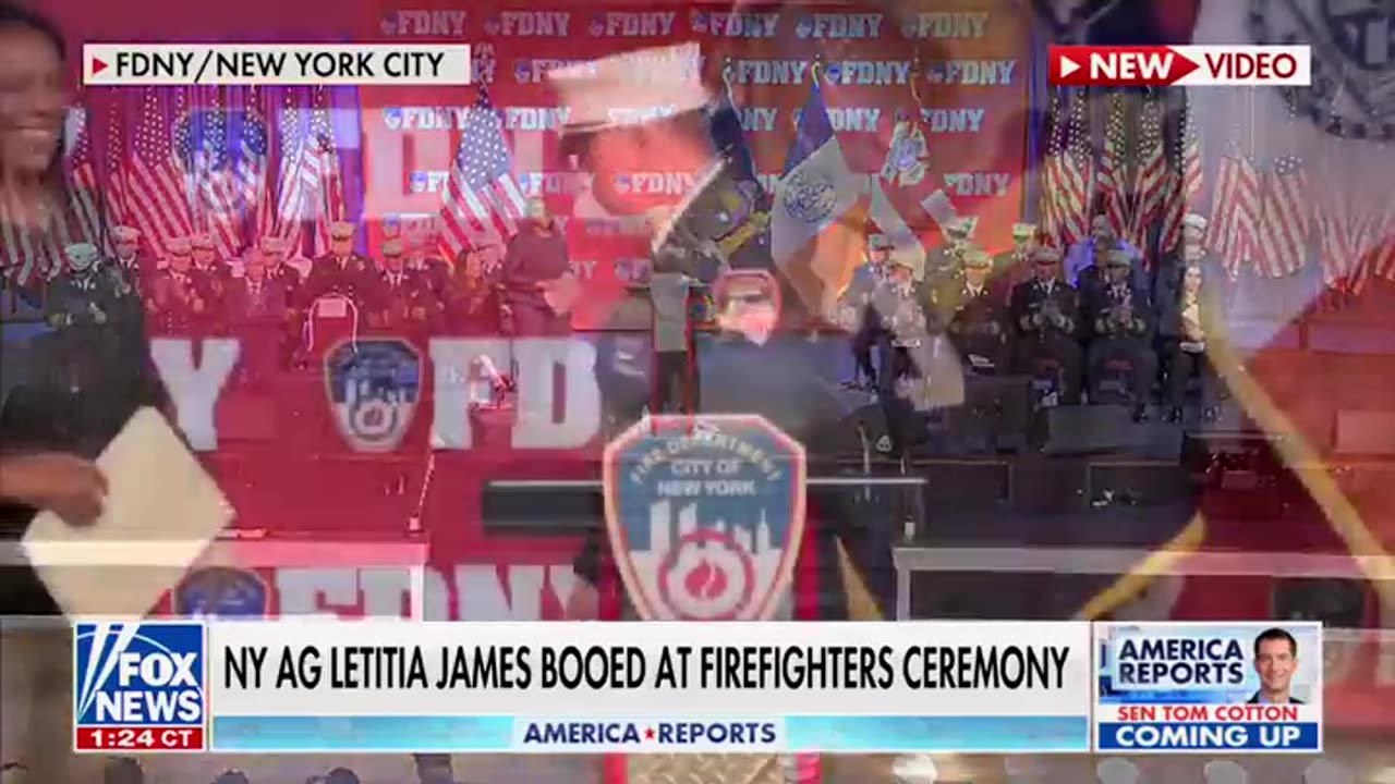 NY AG Gets Booed @ FDNY Event !