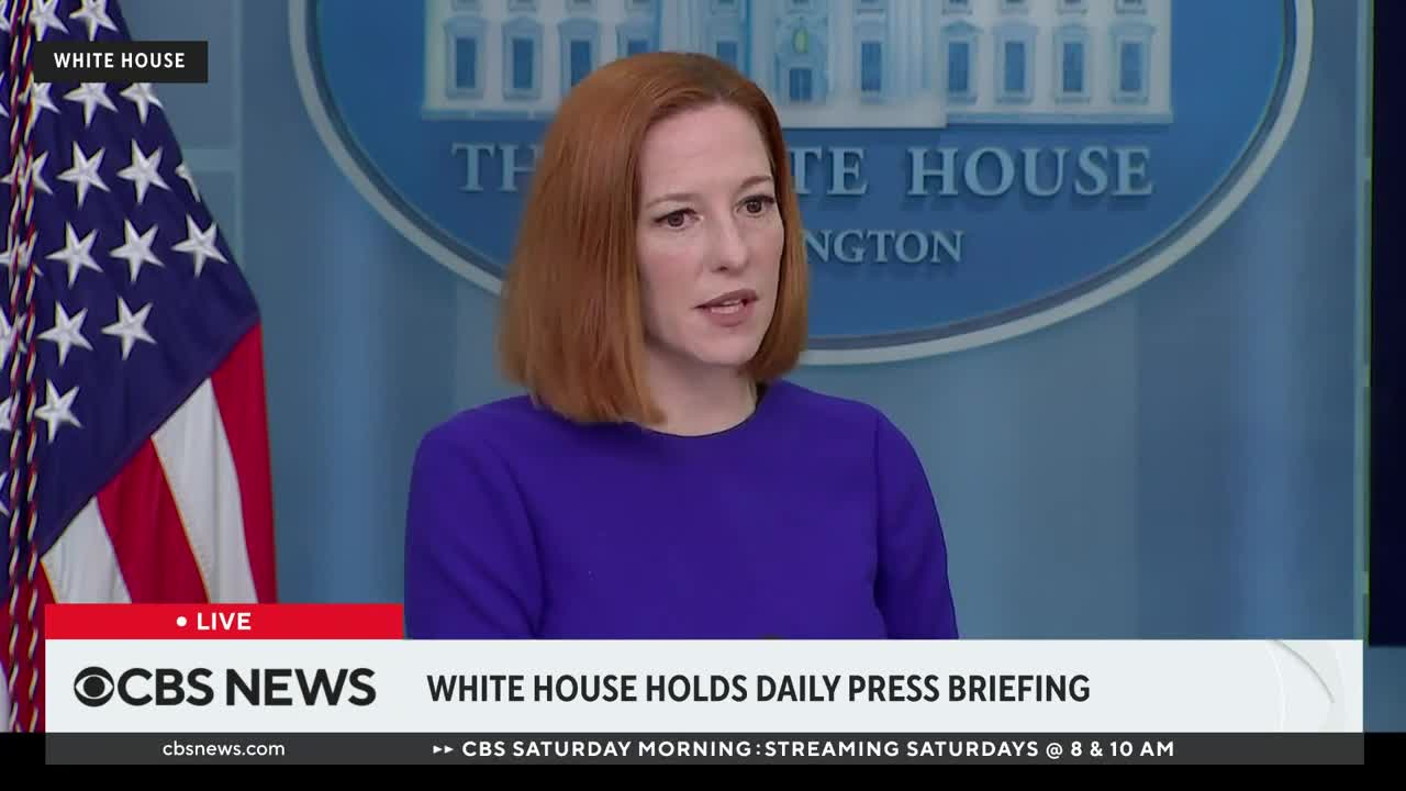 Reporter Asks Why Biden Admin Doesn't Stress Living Healthier Lifestyles. Psaki Talks About Masks