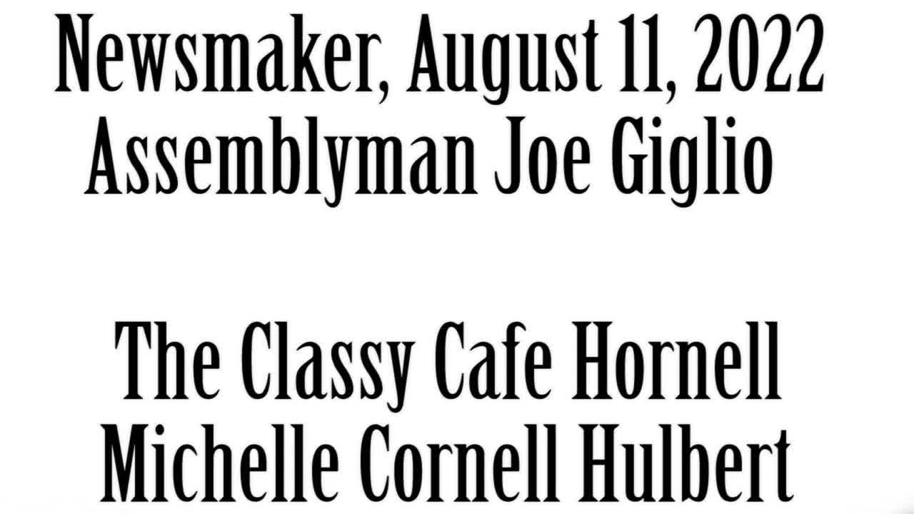 Wlea Newsmaker, August 11, 2022, Assemblyman Joe Giglio