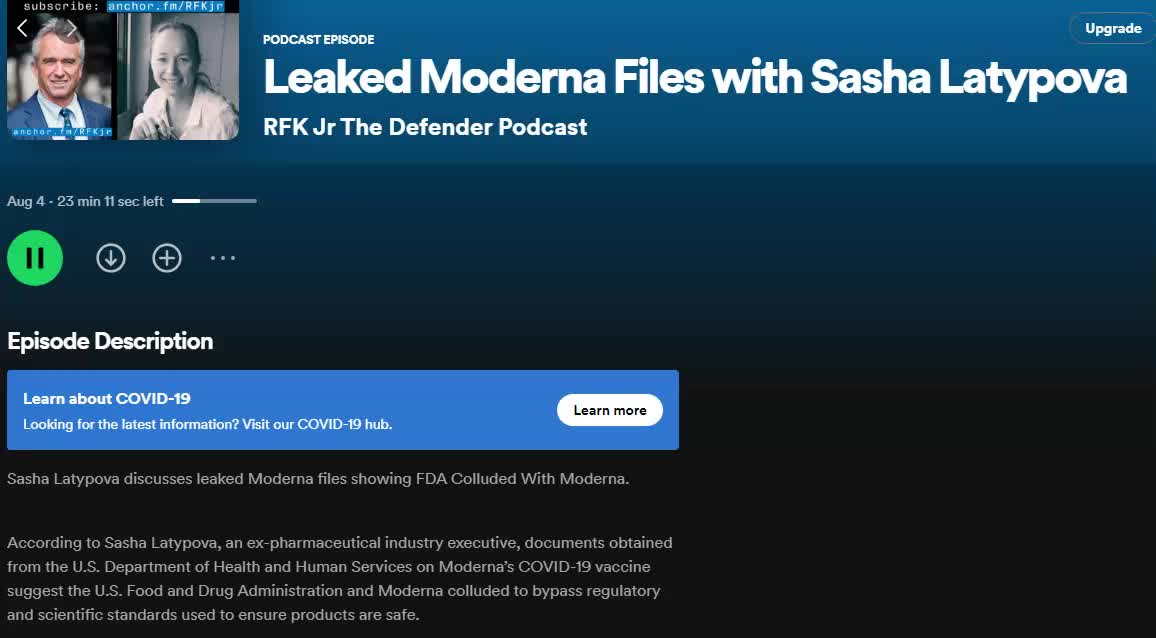 Sasha Latypova is Interviewed by RFKJr about Leaked Moderna Files