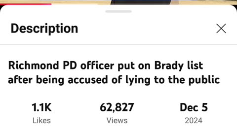 Richmond Police Officer Put on Brady List After Being Accused of Lying to the Public