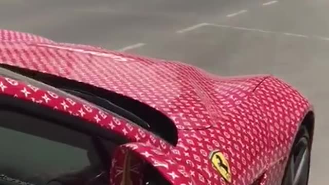 Salman Khan was so happy to see this new Ferrari in Dubai,UAE