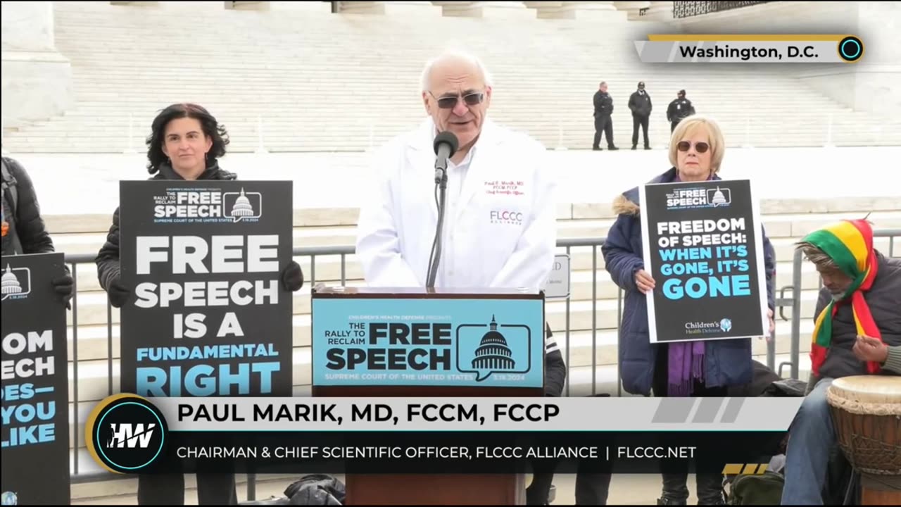 Dr. Paul Marik Speaking at the Rally to Reclaim Free Speech -March 18, 2024 (FLCCC -March 2024)