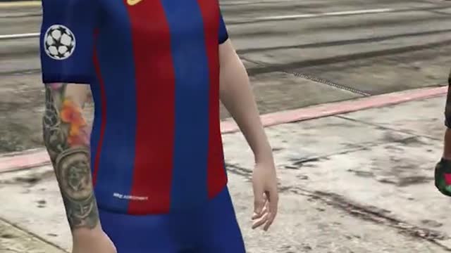 i got a found a messi in gta v