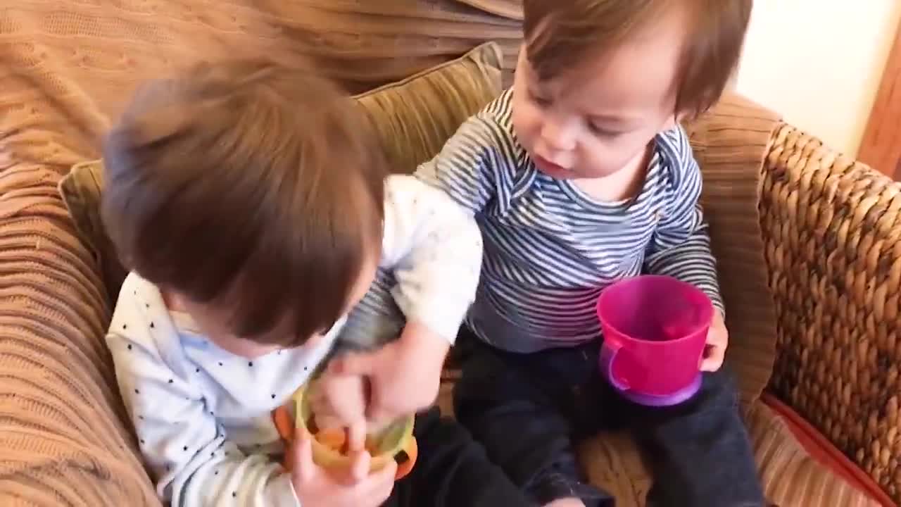 Try Not To Laugh Challenge With Funny Twin Babies