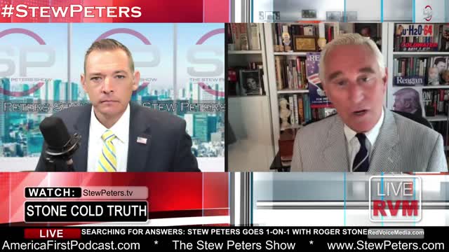 Stew Peters Asks Roger Stone About Trump Sabotage From Within - Stone NAMES NAMES!