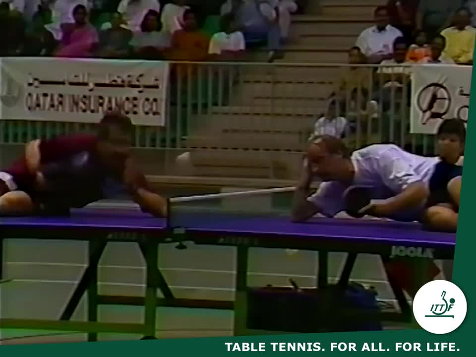 Insane Table Tennis Match at Qatar Open you have never seen | Funny Table Tennis match of history