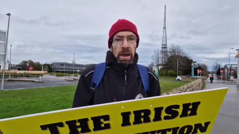 Information Drop for the NO campaign outside RTE on 27th February 2024