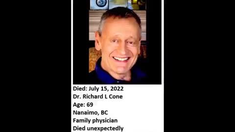 THE AVERAGE AGE OF THE 32 DEAD "VACCINATED" DOCTORS IN CANADA WAS 48.4 YEARS. NO LONGER NEEDED?