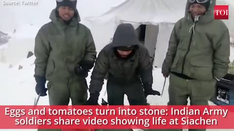 Indian army food turns to stone