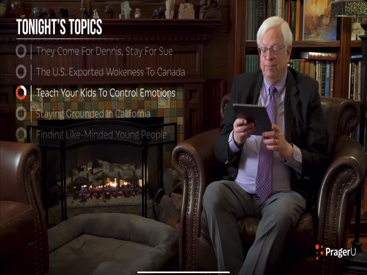 Dennis Prager Fireside Chat #228 Teach your boys & girls to control their emotions Dennis has a cold