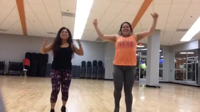 My very first rumble video - work out Zumba with my instructor