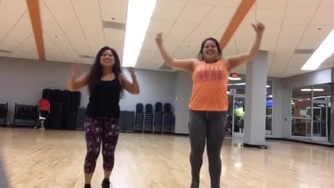 My very first rumble video - work out Zumba with my instructor