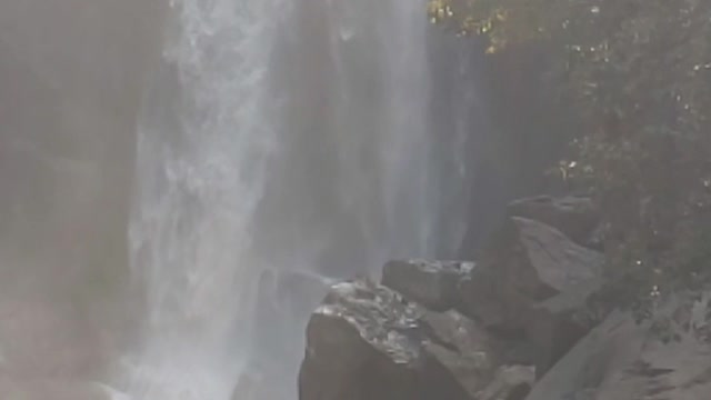 Beautiful waterfall in slow motion