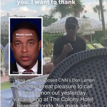Don Lemon enjoyngFL freedom cocktails 10/31/21