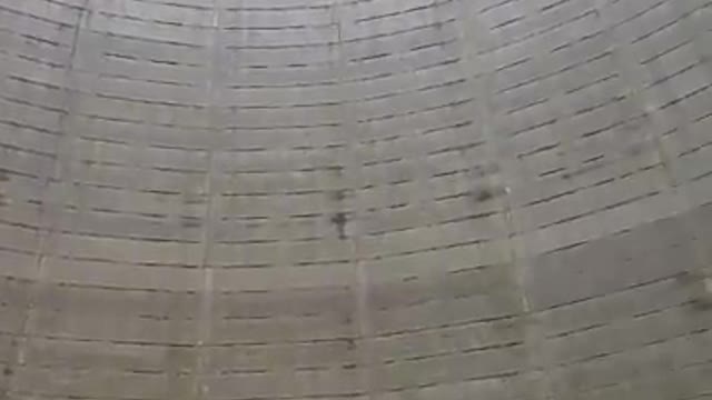 Sound insides a nuclear power plant cooling tower