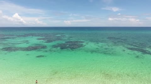 CORALS OF GREEN WATERS PARADISE OVER AND UNDER THE SEA