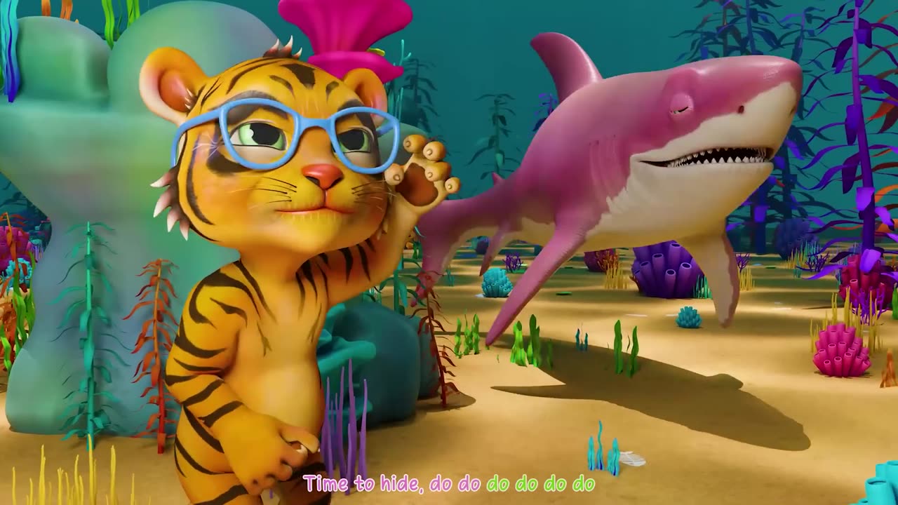 kids Baby Shark Tiger Finger Family Lion | Nursery Rhymes & Kids Songs