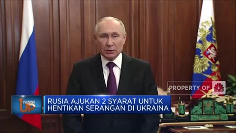 Rusia Ajukan 2 Syarat untuk hentikan serangan di ukraina