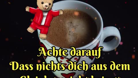 nicht aus dem Gleichgewicht kommen