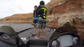 Kids and bluegills