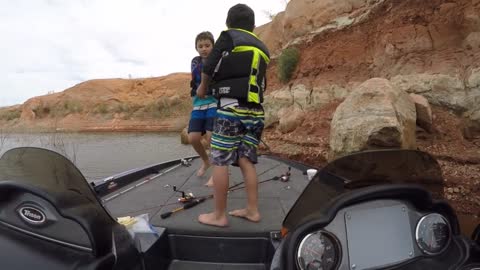 Kids and bluegills